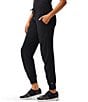 Color:Black Onyx - Image 4 - NZ ACTIVE by NIC + ZOE Tech Stretch Ruched Pull-On Jogger Pants
