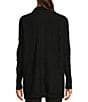 Color:Black Onyx - Image 2 - NZ ACTIVE by NIC+ZOE Spread Collar Long Sleeve Pocketed Cardigan Sweater