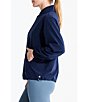 Color:Ink - Image 3 - NZ ACTIVE by NIC+ZOE Tech Stretch Funnel Neck Long Sleeve Pocketed Top