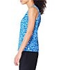 Color:Blue Multi - Image 3 - NZ ACTIVE by NIC+ZOE Tech Stretch Knit Animal Blues Print Scoop Neck Sleeveless Tank Top