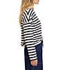 nz by NIC+ ZOE Soft Stripe Crew Neck Long Sleeve Knit Tee - Image 3