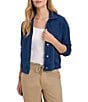 nz by NIC + ZOE Terry Bubble Point Collar Button-Front Jacket - Image 1
