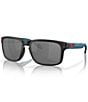 Color:Shiny Black - Image 1 - Men's 0OO9102 Holbrook 57mm Square Sunglasses