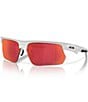Color:Matte White/Prizm Field - Image 1 - Men's 0OO9400 Sphaera 50mm Rectangle Sunglasses