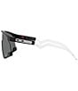 Color:Matte Black - Image 3 - Men's BXTR Prizm 55mm Rectangular Shield Sunglasses