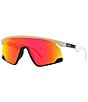 Color:Ruby/White - Image 1 - Men's BXTR Prizm 55mm Rectangular Ombre Shield Sunglasses