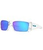 Color:Clear - Image 1 - Men's Heliostat Clear Polarized Rectangle Sunglasses