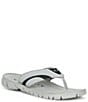 Color:Stone Gray - Image 1 - Men's O Coil Flip-Flop Sandals