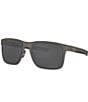 Color:Grey - Image 1 - Men's OO4123 Holbrook 55mm Polarized Square Sunglasses