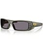 Oakley Men's Gascan OO9014 Polarized 60mm Transparent Rectangle Sunglasses, Color:Olive - Image 1
