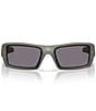 Oakley Men's Gascan OO9014 Polarized 60mm Transparent Rectangle Sunglasses, Color:Olive - Image 2