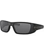 Color:Matte Black/Grey - Image 1 - Men's OO9096 Fuel Cell 60mm Rectangle Sunglasses