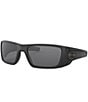 Oakley Men's OO9096 Fuel Cell 60mm Rectangle Sunglasses, Color:Matte Black/Grey - Image 1