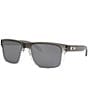 Oakley Men's OO9102 Holbrook 57mm Polarized Square Sunglasses, Color:Dark Ink Fade/Prizm Black - Image 1