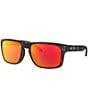Oakley Men's OO9102 Holbrook 57mm Square Sunglasses, Color:Matte Black Camoflauge/Prizm Ruby - Image 1