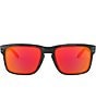 Oakley Men's OO9102 Holbrook 57mm Square Sunglasses, Color:Matte Black Camoflauge/Prizm Ruby - Image 2