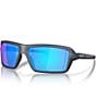 Color:Blue Steel/Prizm Sapphire - Image 1 - Men's OO9129 Cables 63mm Rectangular Sunglasses
