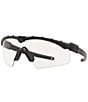 Color:Matte Black/Clear - Image 1 - Men's OO9146 Si Ballistic M Frame 3.0 32mm Rectangle Sunglasses