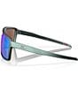 Color:Matte Silver/Blue Prizm Sapphire - Image 3 - Men's OO9147 Castel 63mm Rectangle Sunglasses