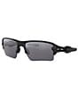 Color:Polished Black/Prizm Black - Image 1 - Men's OO9188 Flak 2.0 XL 59mm Polarized Rectangle Sunglasses