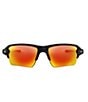 Color:Matte Black Camoflauge/Prizm Ruby - Image 2 - Men's OO9188 Flak 2.0 XL 59mm Rectangle Sunglasses