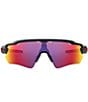 Color:Matte Black/Prizm Road - Image 2 - Men's OO9208 Radar Ev Path 38mm Rectangle Sunglasses