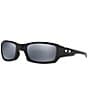 Color:Polished Black/Black Iridium - Image 1 - Mens OO9238 Fives Squared 54mm Polarized Rectangle Sunglasses