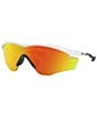Color:Polished White/Fire Iridium - Image 1 - Men's OO9343 M2 Frame XL 45mm Rectangle Sunglasses