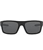 Color:Matte Black/Grey - Image 2 - Men's OO9367 Drop Point 61mm Rectangle Sunglasses