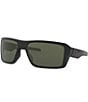 Color:Matte Black/Dark Grey - Image 1 - Men's OO9380 Double Edge 66mm Rectangle Sunglasses