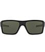 Color:Matte Black/Dark Grey - Image 2 - Men's OO9380 Double Edge 66mm Rectangle Sunglasses
