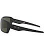 Color:Matte Black/Dark Grey - Image 3 - Men's OO9380 Double Edge 66mm Rectangle Sunglasses