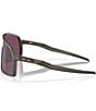 Color:Olive - Image 4 - Men's OO9406-A437 Shield Rectangular Sunglasses