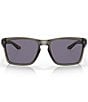 Color:Grey Smoke - Image 2 - Men's OO9448 57mm Rectangle Sunglasses