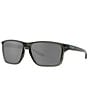 Color:Grey Smoke - Image 1 - Men's OO9448 Jack 60mm Polarized Rectangle Sunglasses