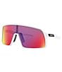 Oakley Men's OO9462 Sutro S 28mm Rectangle Sunglasses, Color:Matte White/Prizm Road - Image 1