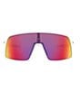 Oakley Men's OO9462 Sutro S 28mm Rectangle Sunglasses, Color:Matte White/Prizm Road - Image 2
