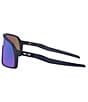 Oakley Men's OO9462 Sutro S 28mm Rectangle Sunglasses, Color:Matte Navy/Prizm Sapphire - Image 3