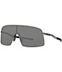 Color:Gunmetal - Image 1 - Men's Sutro 36mm Rectangle Sunglasses