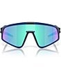 Color:Blue - Image 2 - Unisex OO9404 Latch Panel 35mm Shield Sunglasses