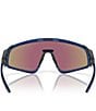 Color:Blue - Image 3 - Unisex OO9404 Latch Panel 35mm Shield Sunglasses