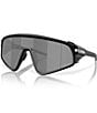 Color:Matte Black - Image 1 - Unisex OO9404 Latch Panel 35mm Shield Sunglasses