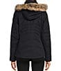 Color:Black - Image 2 - Tuscany II HydroBlock® Long Sleeve Faux Fur Trim Hooded Jacket