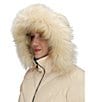 Obermeyer Bombshell Faux Fur Trim Insulated Water Resistant Puffer Ski Jacket, Color:Bone - Image 5