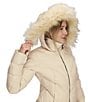Obermeyer Bombshell Faux Fur Trim Insulated Water Resistant Puffer Ski Jacket, Color:Bone - Image 6
