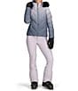 Obermeyer Bombshell Ombre Luxe Stand Fleece Collar Zip Front Puffer Ski Jacket, Color:Moonlight - Image 3