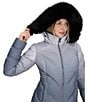 Obermeyer Bombshell Ombre Luxe Stand Fleece Collar Zip Front Puffer Ski Jacket, Color:Moonlight - Image 6
