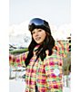 Obermeyer Calypso Down Plaid Print Asymmetrical Zip Puffer Ski Jacket, Color:Sun Day Plaid - Image 10