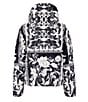 Obermeyer Calypso Down Printed Asymmetrical Zip Puffer Ski Jacket, Color:Marquee - Image 6