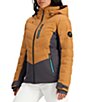 Color:Brown Sugar - Image 3 - Cosima HydroBlock® Pro Hooded Down Ski Jacket